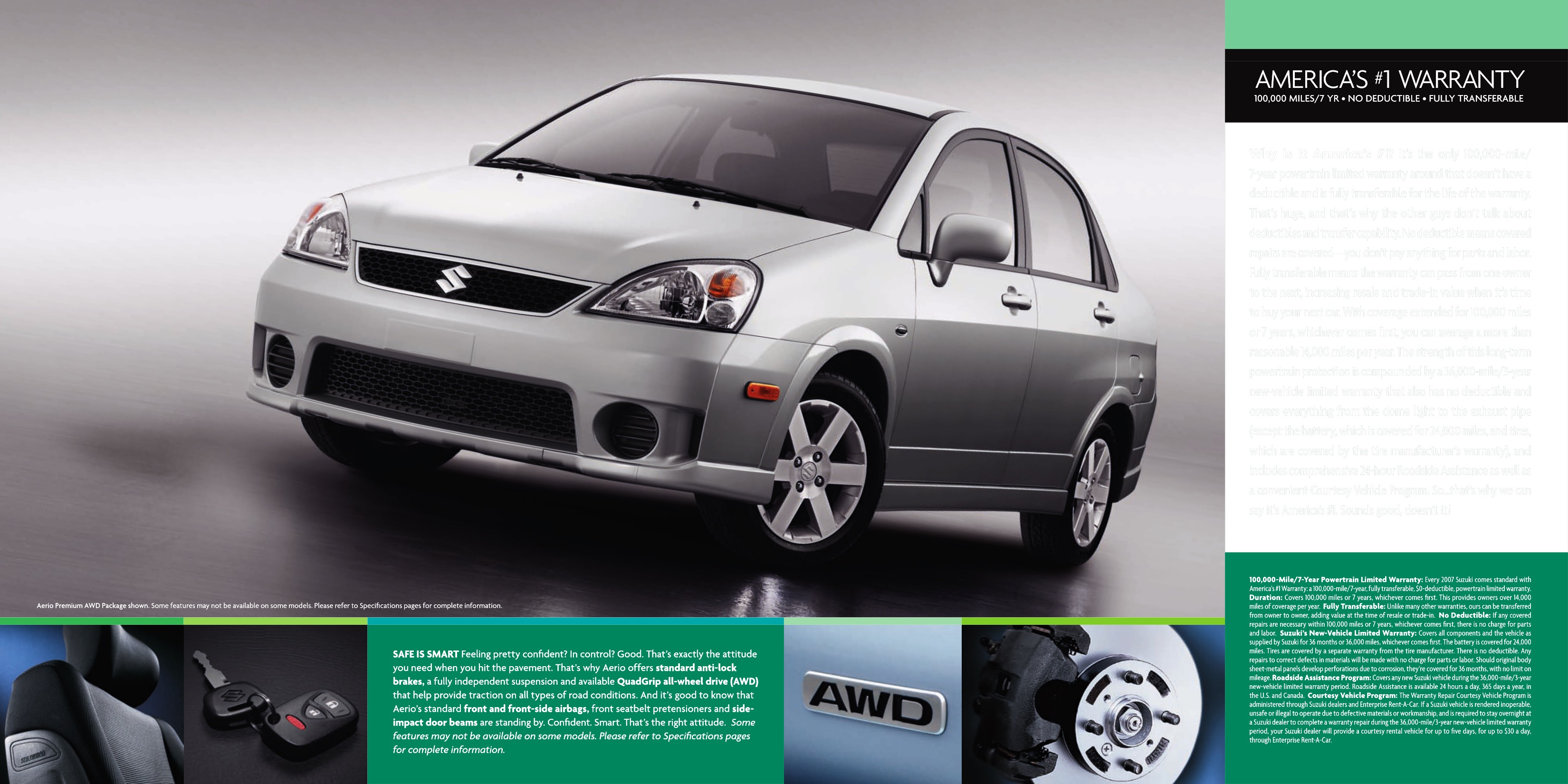 2007 Suzuki Aerio Brochure Page 3